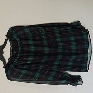 Chiffon Plaid blouse